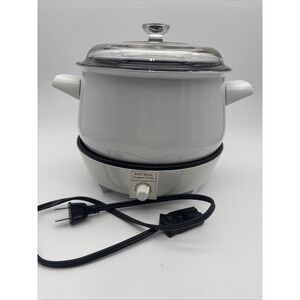 Vintage West Bend Designer Series 4 QT Slow Cooker Crock Pot NO 84034 Dented Pot